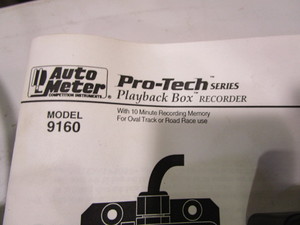 lot 70 image: Auto Meter Tach Playback Box