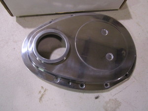 lot 103 image: (New) SBC Chrome Timing Chain cover