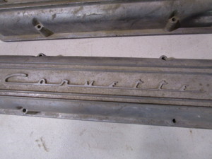 lot 128 image: SBC Corvette Alum Valve Covers