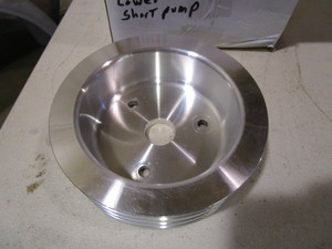 lot 130 image: (New) SBC Alum 3 Groove Lower Pulley