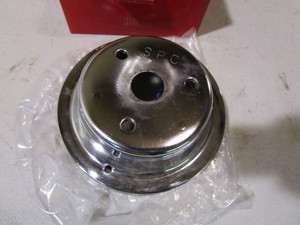 lot 131 image: (New) SBC Chrome Upper Pulley