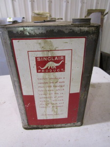 lot 230 image: Vintage Sinclair 5 gal Transmission & Differential Oil Can