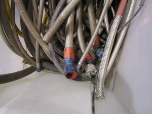 lot 283 image: Steel Braided Hoses, Fittings & Misc. Hoses