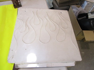 lot 343 image: Speedway Motors Banner 2x4 & Bead Rolled Flames