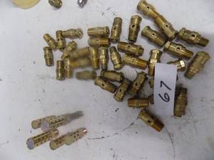 lot 67 image: 42- Brass Breathers Petcocks Versa BC 3 14 NPT
