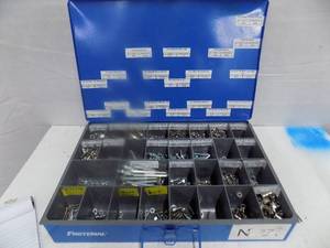 lot 77 image: Blue Storage Box with Hardware 18 12 x 12 x 3 14