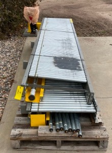 lot 1 image: 2 Power Conveyor Sections