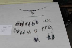 (13 pair) Earrings, (1) Necklace, (1) Bracelet