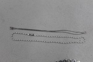 Lot of (2) Sterling Silver Necklaces 16