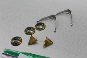 Lot of (6) Accessories - Boot Tips, Collar Tips