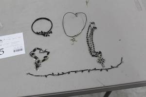 Lot of (4) Womens Chokers with Misc. Jewelry Piece