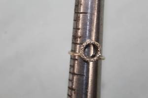 Womens Circle of Diamonds 18K White Gold Ring Size 5-12