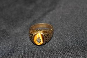 Gold Electroplate Costume Ring Size 10-12