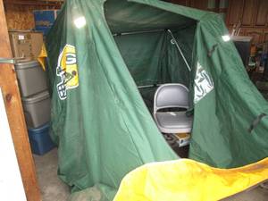 2-Man Pop Up Ice Fishing Canopy on ...