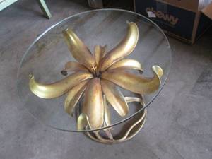 Beautiful Arthur Court Metal Brass Tone Flower s...