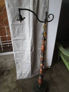 Tall Asian Themed hand painted floo...