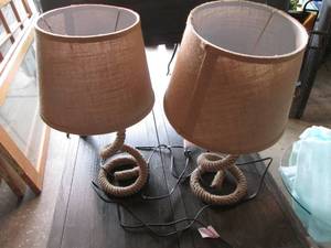 Set of (2) Hardened Rope Lamps and ...