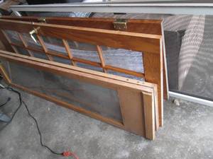 Golden Oak Wood Framed French door ...