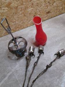 Metal Decorative Roses with genuine...
