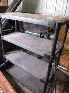 Heavy Duty plastic 4 tier storage s...