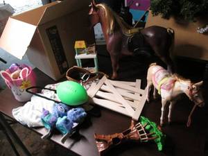 Childrens toy horses with multiple...