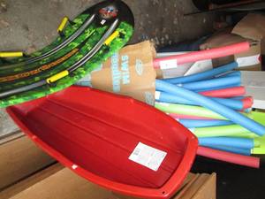 Huge lot of foam pool noodles along...