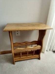 Solid Wood Magazine Rack