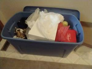 Large Tote of Christmas Items