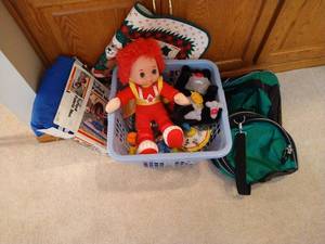 Tote of Toys & Miscellaneous