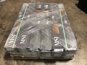 Pallet of A&A Surfaces Centennial Heirloom Oak 6 in. x 48 in. Glue Down Luxury Vinyl Plank Flooring (36 sq. ft.case) Customer Returns See Terms on Auction