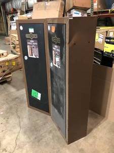 Lot of 2 SURELOCK Combat 8-Gun Cabinet, Black One Unit with No Keys Damaged see pictures Customer Returns See Terms on Auction