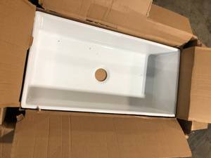 SINKOLOGY Bradstreet II Farmhouse Apron-Front Fireclay 36 in. Single Bowl Kitchen Sink in Crisp WhiteCustomer Returns See Terms on Auction