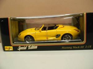 MAISTO- SPECIAL EDITION 118 SCALE DIE-CAST - MUSTANG MACH III COOL PIECE - NEW IN BOX - SEE PICTURES