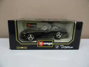 BURAGO - DIAMONDS COLLECTION 118 SCALE DIE-CAST METAL - 1993 DODGE VIPOR COOL PIECE - NEW IN BOX - SEE PICTURES