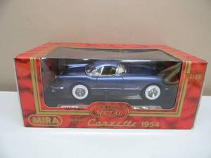 MIRA - GOLDEN LINE COLLECTION 118 SCALE DIE-CAST METAL - 1954 CHEVROLET CORVETTE COOL PIECE - NEW IN BOX - SEE PICTURES