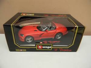 BURAGO - DIAMONDS COLLECTION 118 SCALE DIE-CAST METAL - 1992 DODGE VIPOR RT10 COOL PIECE - NEW IN BOX - SEE PICTURES