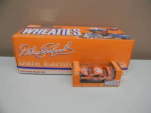 ACTION RACING COLLECTIBLES - DALE EARNHARDT #3 GM GOODWRENCH WHEATIES - 124 SCALE DIE-CAST - 1997 MONTE CARLO - WITH MATCHING 164 SCALE DIE-CAST STOCK CAR -NEW IN BOX - SEE PICTURES