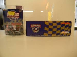ACTION RACING COLLECTIBLES - DALE EARNHARDT #3 GM GOODWRENCH PLUS - 124 SCALE DIE-CAST - 1998 MONTE CARLO LIMITED EDITION - WITH MATCHING 164 SCALE DIE-CAST STOCK CAR -NEW IN BOX - SEE PICTURES