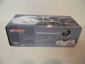 ACTION RACING COLLECTIBLES - DALE EARNHARDT #8 GM GOODWRENCH PERFORMANCE PARTS - 124 SCALE DIE-CAST - 1987 NOVA CLEAR WINDOW BANK - NEW IN BOX - SEE PICTURES