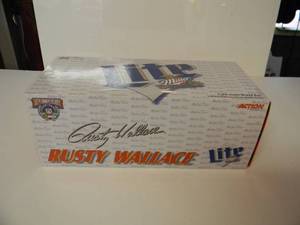 ACTION LIMITED EDITION 1998 124 SCALE 1 of 6,000 - MILLER LITE 50TH ANNIVERSARY RUSTY WALLACE #2 FORD TAURUS - NEW IN BOX - GREAT PIECE - SEE PICTURES