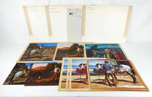 lot 17 image: Lot of 68 Vintage Duane Bryers Western Themed Prints