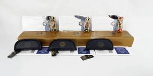 lot 23 image: Lot of 3  Vintage Franklin Boy Scout Knives