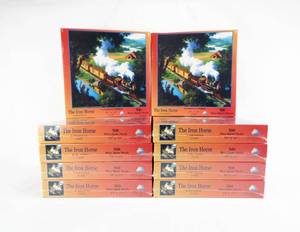 lot 49 image: Lot of 10 The Iron Horse by Paul Detlefsen 500 Piece Jigsaw Puzzles