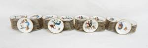 lot 64 image: Vintage Lot of 78 Norman Rockwell 1984 Four Seasons Miniature Limited Edition Collection Plates