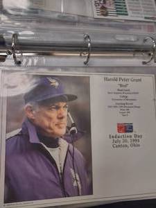 Vikings Miscellaneous Cards, Bud Grant Photo, Tinglehoff, and so muc