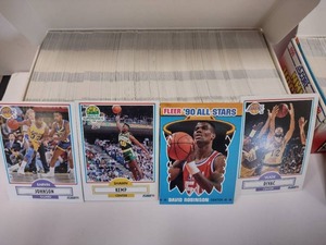 1990 Fleer Basketball Cards & 1990 NBA Hoops Series 1 Boxes (Jordan  Kemp  Divac)