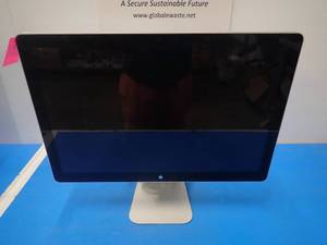Apple&nbspA1267 2263 Display  24 screen w 1920 x 1200 resolution &nbspScreen yellowing slightly towards bottom half  includes display and power cables