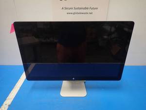 Apple&nbspThunderbolt Display A1407  27 Screen w 2560 x 1440 resolution &nbspDisplay gradually yellows towards the bottom of the screen  includes display cables and power cable&nbsp