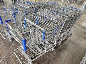 lot 292 image: Lot of (5) Shopping Carts