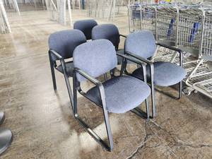 lot 294 image: Lot of (5) Office Arm Chairs
